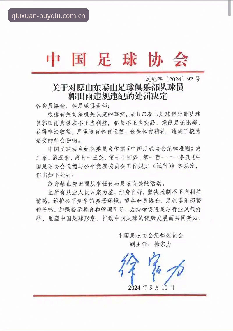 资深用户分享：从足协第三批禁足名单看中国足球的自我净化